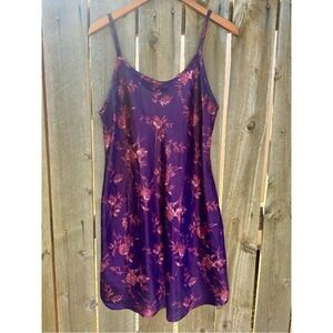 purple floral dress